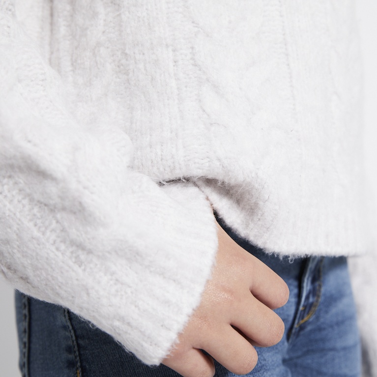 Zopfstrickpullover "Boxy cable star"